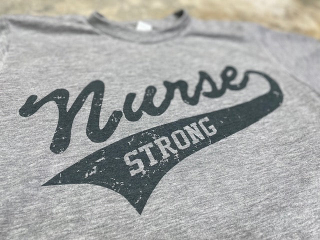 nurse t shirt design template with a bold design 3' Unisex Baseball T-Shirt