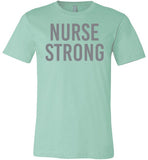 Nurse Strong Grey Letters T-Shirt