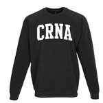 Ladies CRNA Crewneck Varsity Sweatshirt