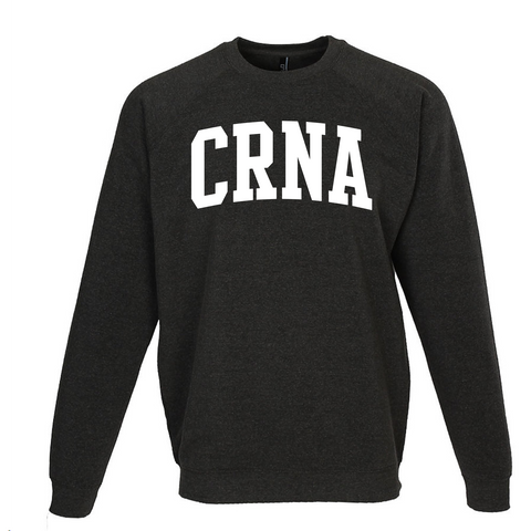Ladies CRNA Crewneck Varsity Sweatshirt
