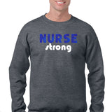 Retro Nurse Strong Crewneck Sweatshirt