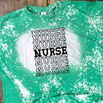 Stacked Nurse Bleach T-Shirt