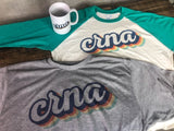 CRNA Retro Raglan Shirt + Tshirt + Mug + FREE Shipping Bundle