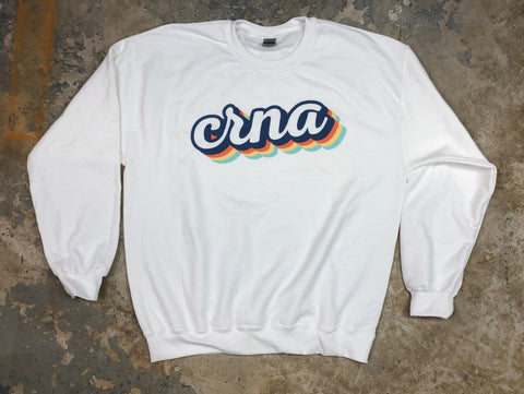 Retro CRNA Crewneck Sweatshirt