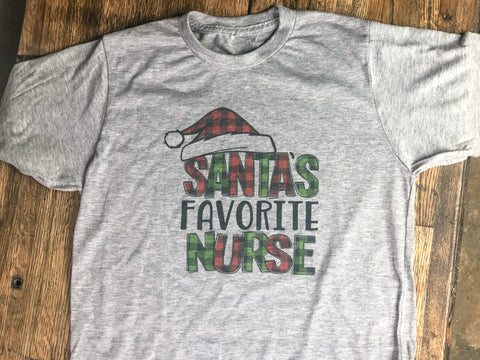 Santa's Favorite Nurse T-Shirt
