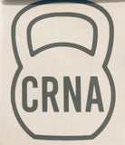 CRNA Kettlebell Vinyl Decal