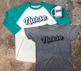 Ultimate Retro Nurse Tshirt + Raglan Shirt + Coffee Mug + Free Shipping Bundle