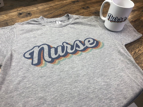 Retro Nurse Tshirt + Coffee Mug + FREE Shipping Bundle