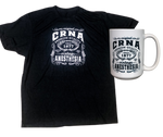 Vintage CRNA Tshirt + Coffee Mug Bundle