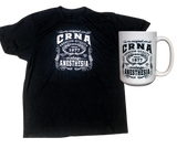 Vintage CRNA Tshirt + Coffee Mug Bundle